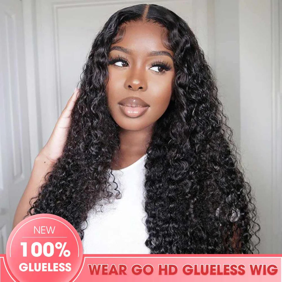 5*5 HD Deep Wave 100% Natural Human Hair.