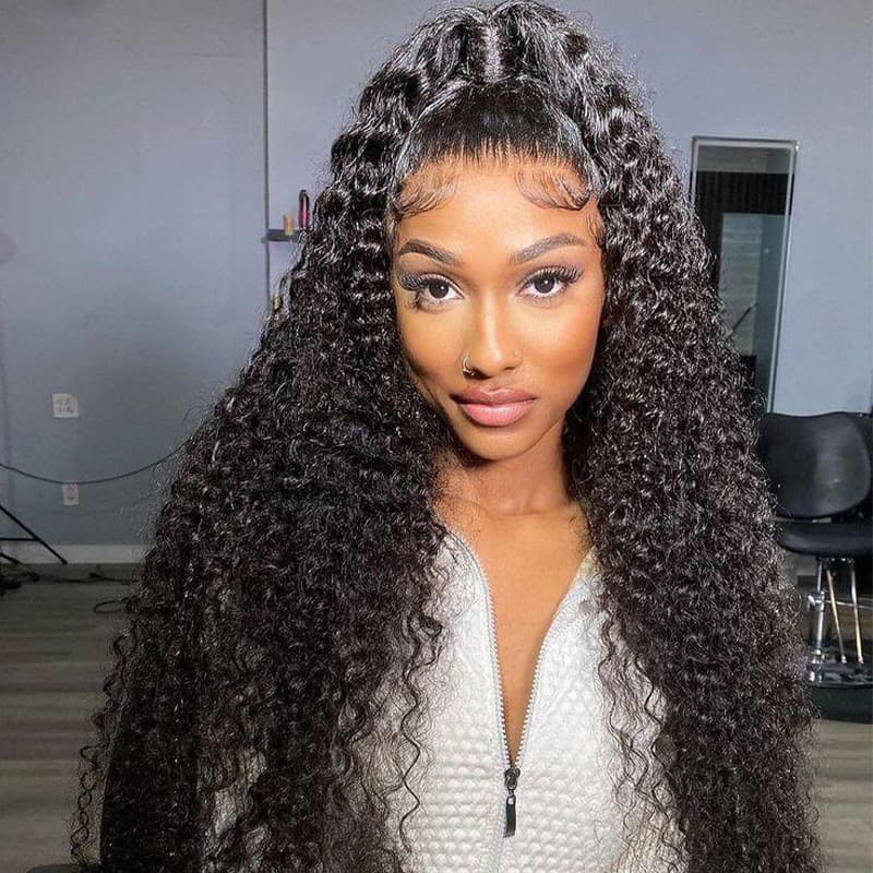 Lace wig deep wave style